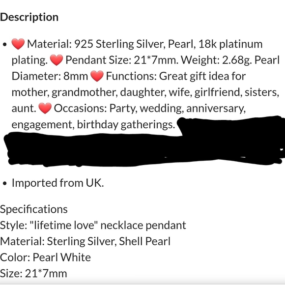 925 Sterling Silver Pearl Snowflake Stud Earrings - Picture 5 of 5